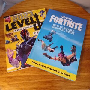 Lot Of 2 Video Gamer’s Books-Official Fortnite Battle Royale, 2023 Level Up